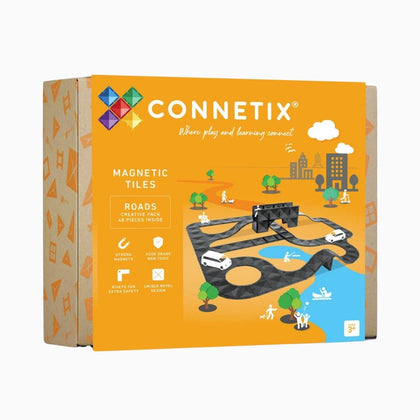 connetix magnetische tegels creative road pack met 48 wegdelen