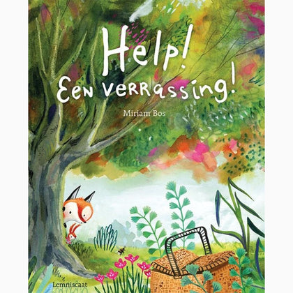 Prentenboek van het jaar 2024 Help! Een verrassing! door auteur Miriam Bos van Uitgeverij Lemniscaat